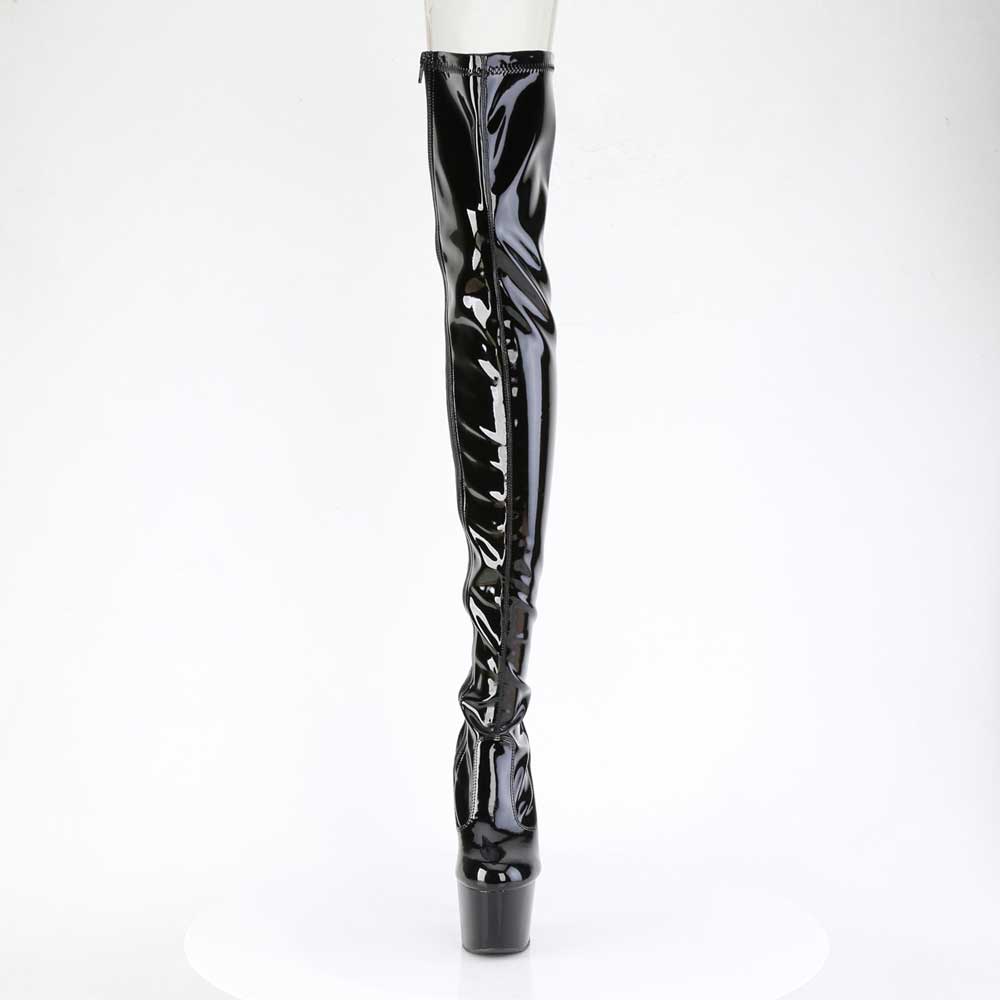 Pleaser - ADORE3850 Plateau Overknee Laarzen - Zwart Product image